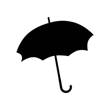 Şemsiye illüstrasyon siluet