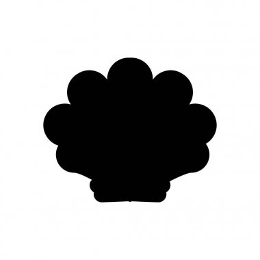 Deniz kabuğu illüstrasyon siluet