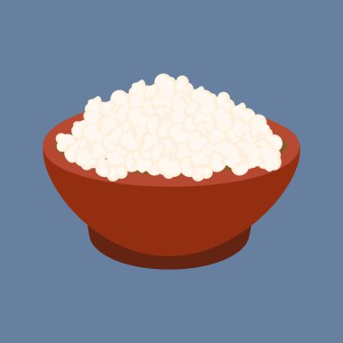 Mavi arka planda süzme peynir çizimi. Vektör illüstrasyonu