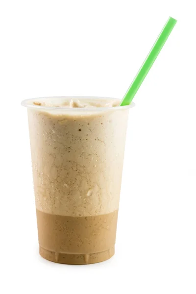 Frappuccino в чашке на вынос изолированы на белом фоне Стоковое Фото