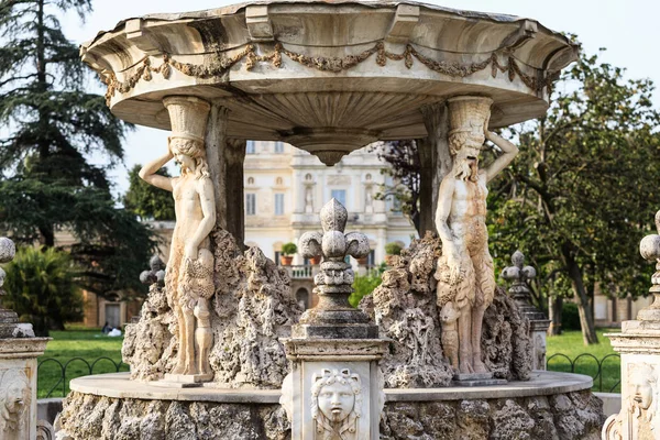 Fragment of Fontain Bernini named Cochlea in Villa Doria Pamphili