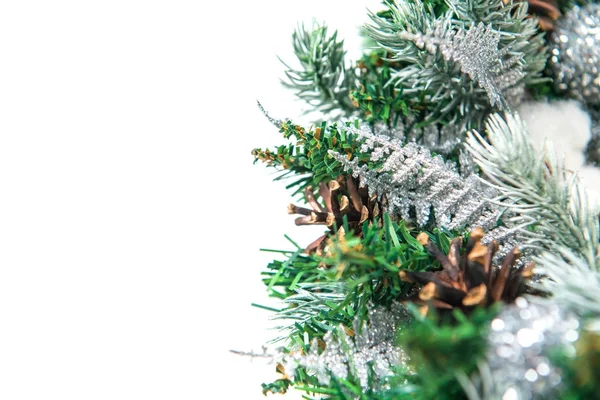 Noel ağacı arkaplanına yakın plan