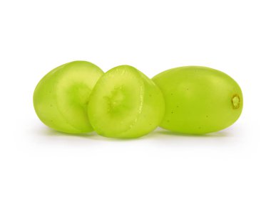 Beyaz arka plan üzerinde izole üzüm sapılmak portre