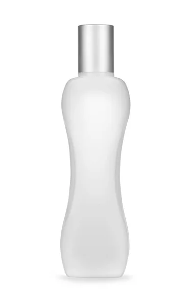 흰색 배경에 고립 된 화이트 화장품 용기 — 스톡 사진