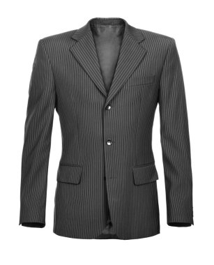 Beyaz arka plan üzerinde izole moda erkek ceket 