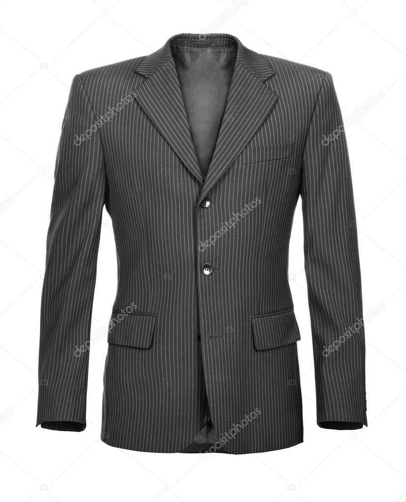 fashionable men's jacket isolated on white background 