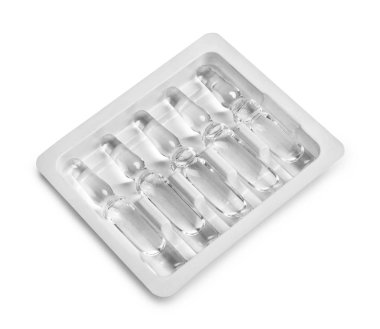 ampul beyaz arka plan üzerinde izole bir paket içinde