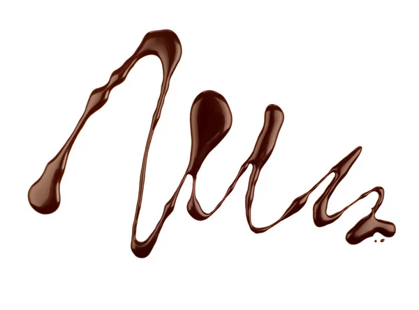 Patrón abstracto de chocolate sobre fondo blanco — Foto de Stock