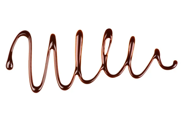 Abstract pattern made of chocolate on white background — Stock Photo, Image