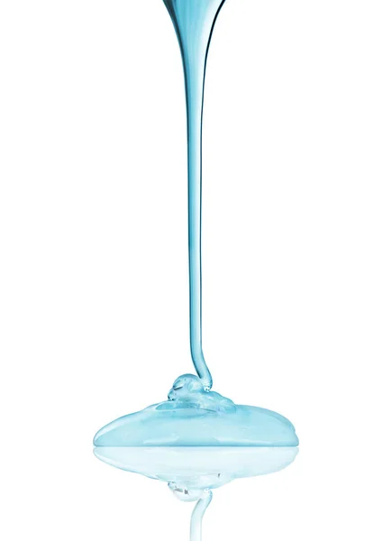 Transparent drip isolated on a white background — Stock Photo, Image