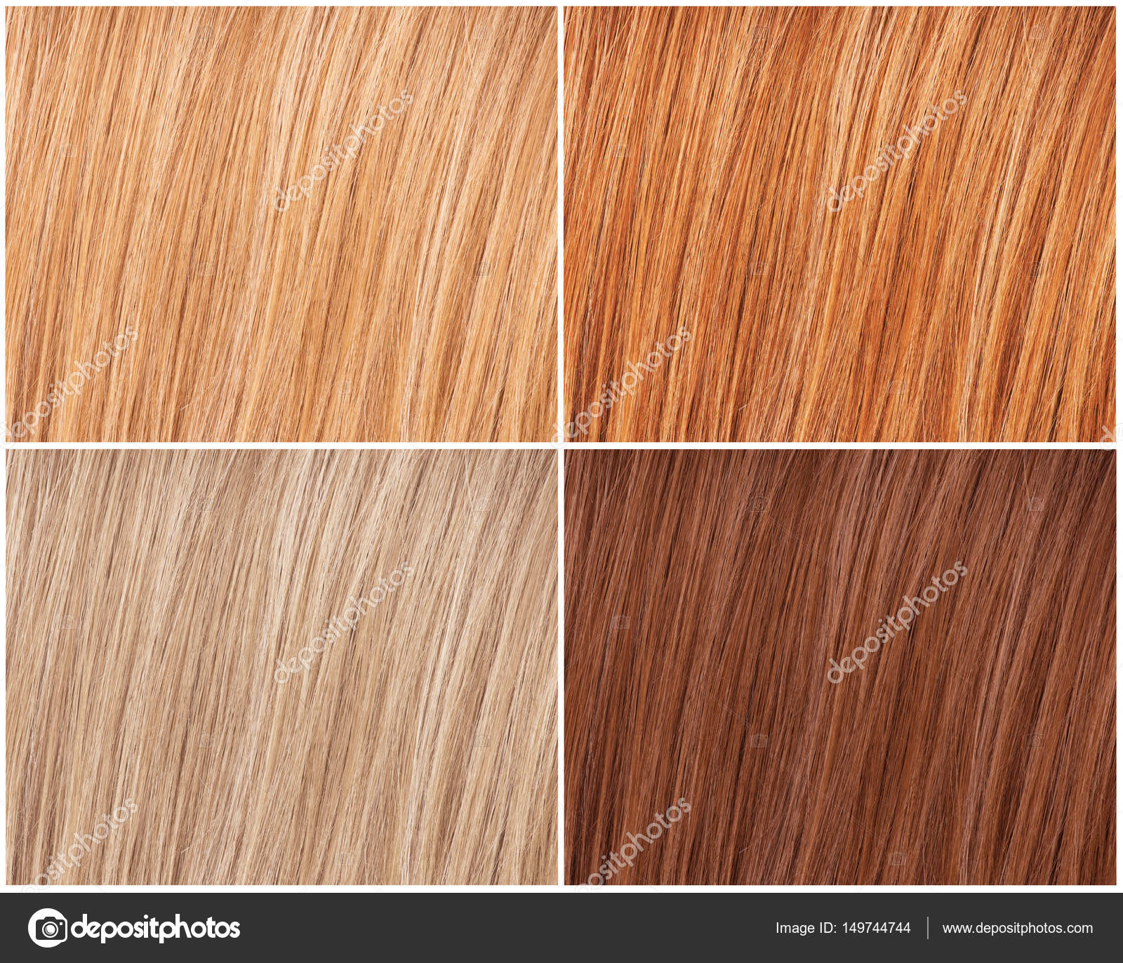Example Of Natural Hair Colors Palette Stock Photo C Vikingur