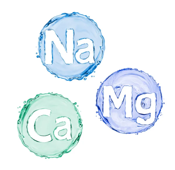 化学のミネラルや微量元素のグループ. — ストック写真