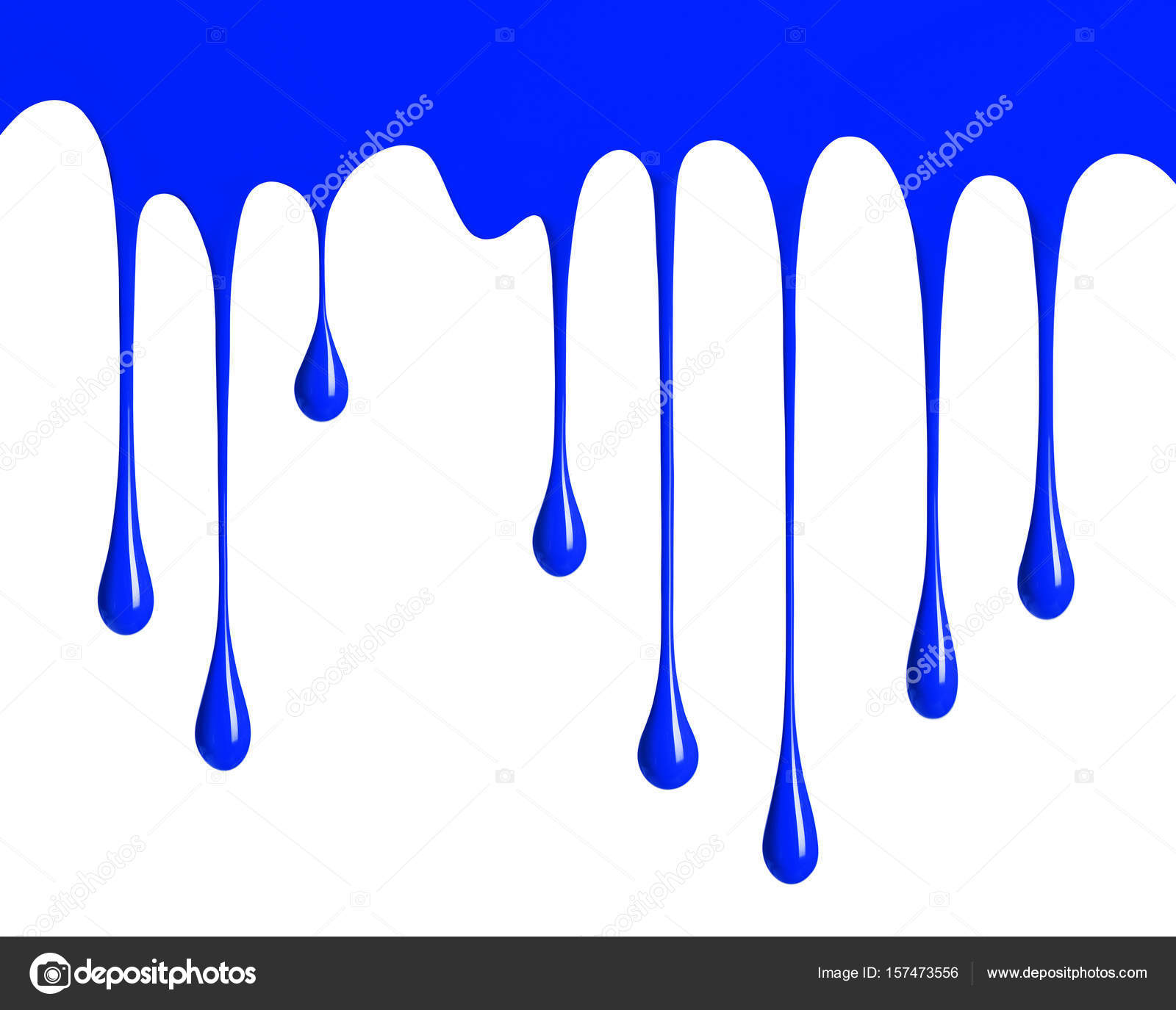 blue paint dripping wallpaper