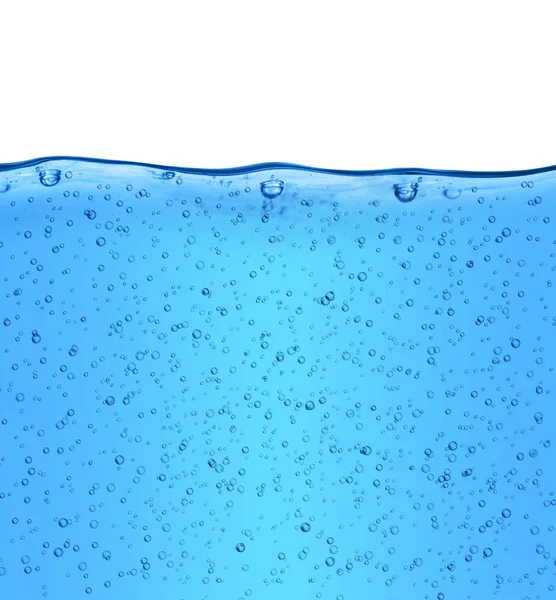 Gel grueso cosmético azul con burbujas — Foto de Stock