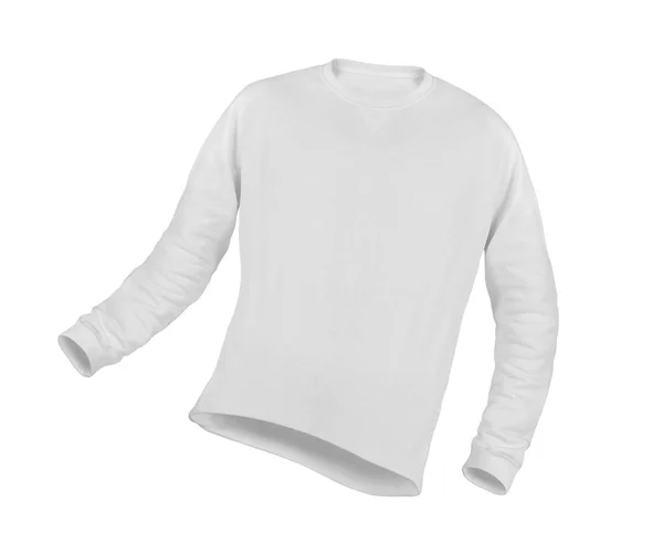 Volumetrische foto van een wit T-shirt met een lange mouw — Stockfoto