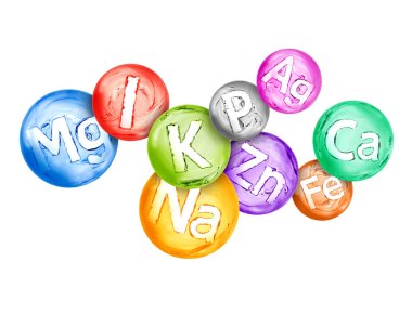 Grup kimyasal mineraller ve su şeklinde microelements