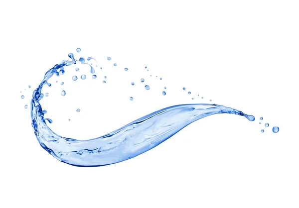 Splash taze su üzerinde izole beyaz arka plan 