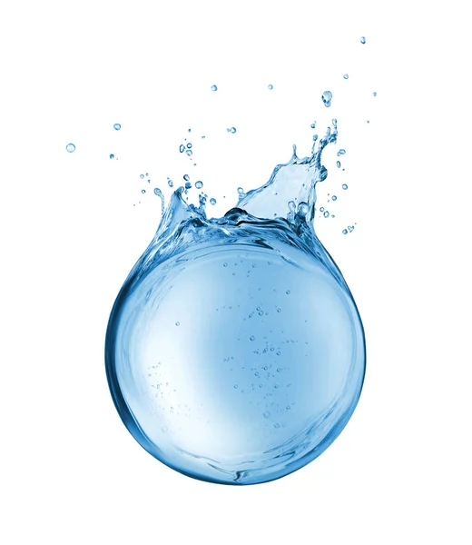 Reservatório abstrato de água na forma de uma esfera — Fotografia de Stock
