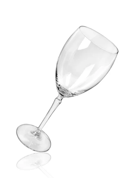 Empty wineglass isolated on white background. — Stock Photo, Image