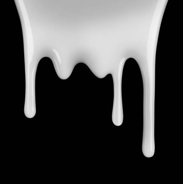 Siyah bir arka plan üzerinde beyaz boya lekeleri