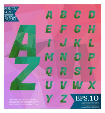Yazı tipi lowpoly arka plan düşük Poli dokulu üçgen s