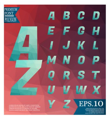 Yazı tipi lowpoly arka plan düşük Poli dokulu üçgen s