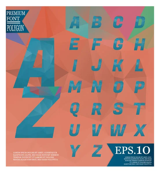 Yazı tipi düşük Poli arka planlar üzerinde tam geometrik sha renk desen
