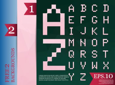  yazı tipi poligonal geometrik arka plan rengini triangles.ep tam