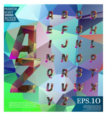 Yazı tipi lowpoly arka plan düşük Poli dokulu üçgen s