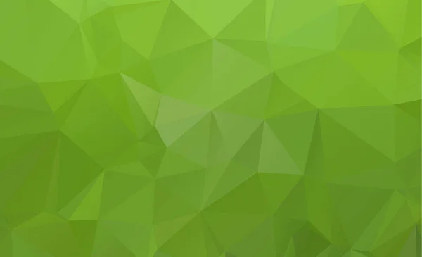 Verde abstrato que consiste em triângulos. Fundo geométrico — Vetor de Stock