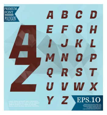 Yazı tipi düşük Poli arka planlar üzerinde tam geometrik sha renk desen