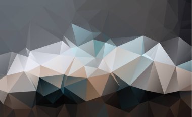 Siyah koyu poligonal düşük örnek. Geometrik Pattern.Repeating p