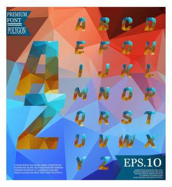 Yazı tipi lowpoly arka plan düşük Poli dokulu üçgen s