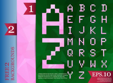  yazı tipi poligonal geometrik arka plan rengini triangles.ep tam