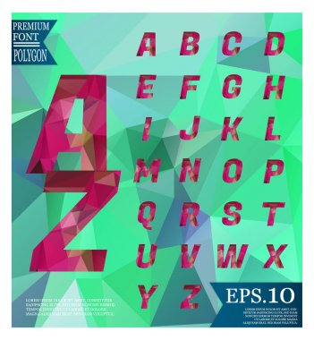 Yazı tipi lowpoly arka plan düşük Poli dokulu üçgen s