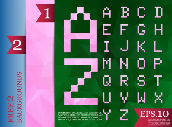  yazı tipi poligonal geometrik arka plan rengini triangles.ep tam