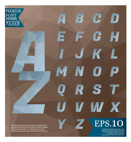 Yazı tipi tasarım lowpoly arka plan şablonları veya hafif b