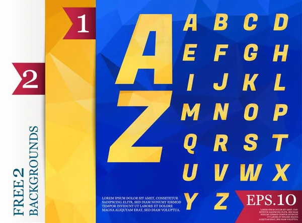 Kristal yazı tipi poligonal soyut geometrik arka planlar renk tam