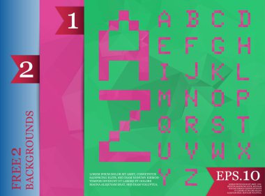  yazı tipi poligonal geometrik arka plan rengini triangles.ep tam