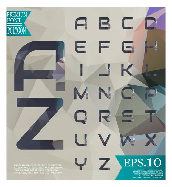 Yazı tipi düşük Poli geometrik desen arka plan, doku için