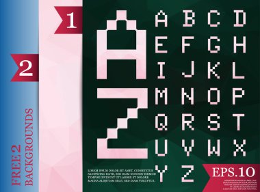  yazı tipi poligonal geometrik arka plan rengini triangles.ep tam