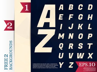 Kristal yazı tipi poligonal soyut geometrik arka planlar renk tam