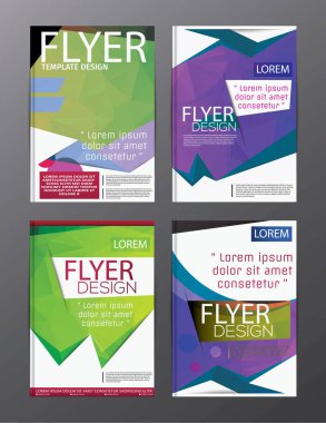 Düzen tasarım şablonu yıllık rapor el ilanı broşür Modern backgr