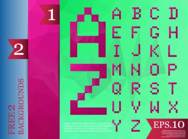  yazı tipi poligonal geometrik arka plan rengini triangles.ep tam