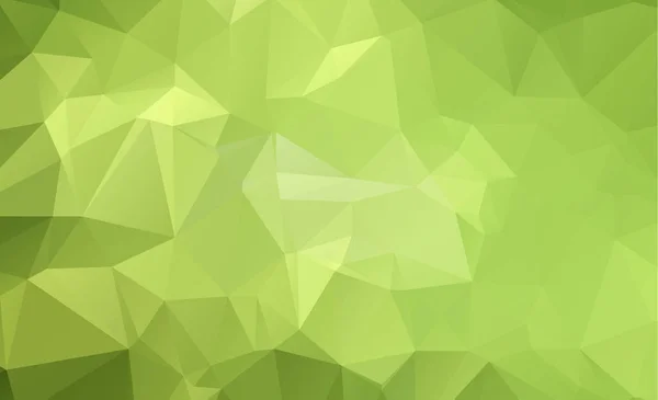 Abstraktní zelené, které se skládají z trojúhelníků. Geometrické pozadí — Stockový vektor