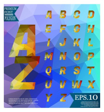 Yazı tipi lowpoly arka plan düşük Poli dokulu üçgen s