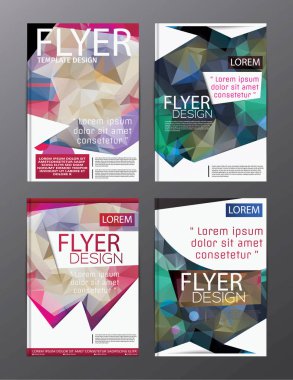 Düzen tasarım şablonu yıllık rapor el ilanı broşür Modern backgr