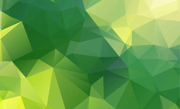 Abstrakt grön som består av trianglar. Geometrisk bakgrund — Stock vektor
