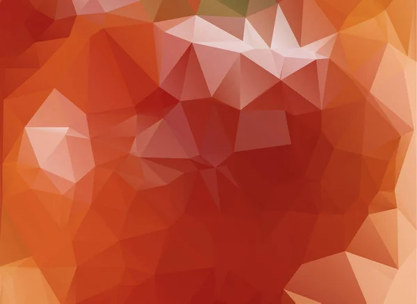 Illustration polygonale orange clair, composée de triangles . — Image vectorielle