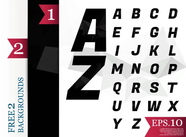Crystal Police alphabet polygonal Arrière-plan motif géométrique de — Image vectorielle